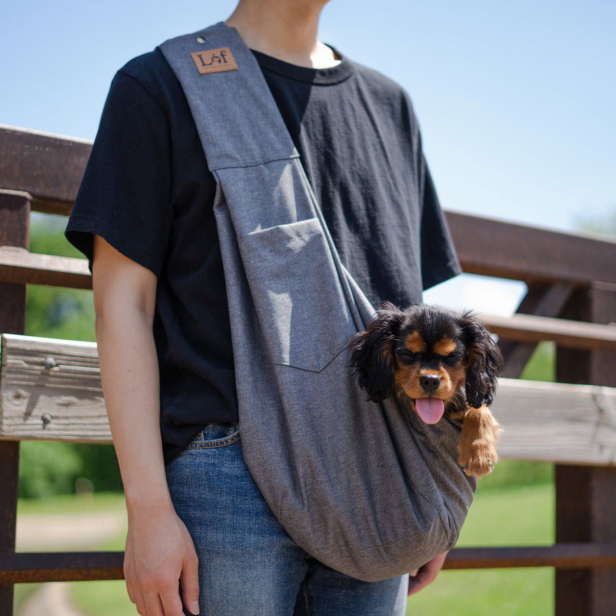 Lof Mesh Pet Sling Bag - Comfortable & Hands-Free Travel for Small Dogs and Cats