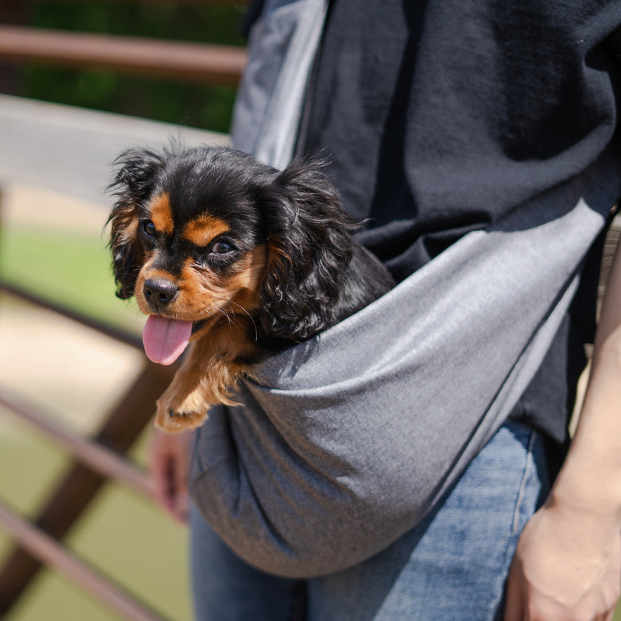 Lof Mesh Pet Sling Bag - Comfortable & Hands-Free Travel for Small Dogs and Cats